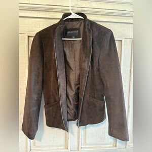 Bernardo Women's Dark Brown Leather Jacket